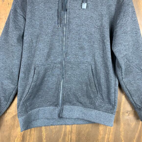 Access Womens Sweater Gray Hoodie Full Zip Body Warmer Comfort Large - Picture 5 of 12